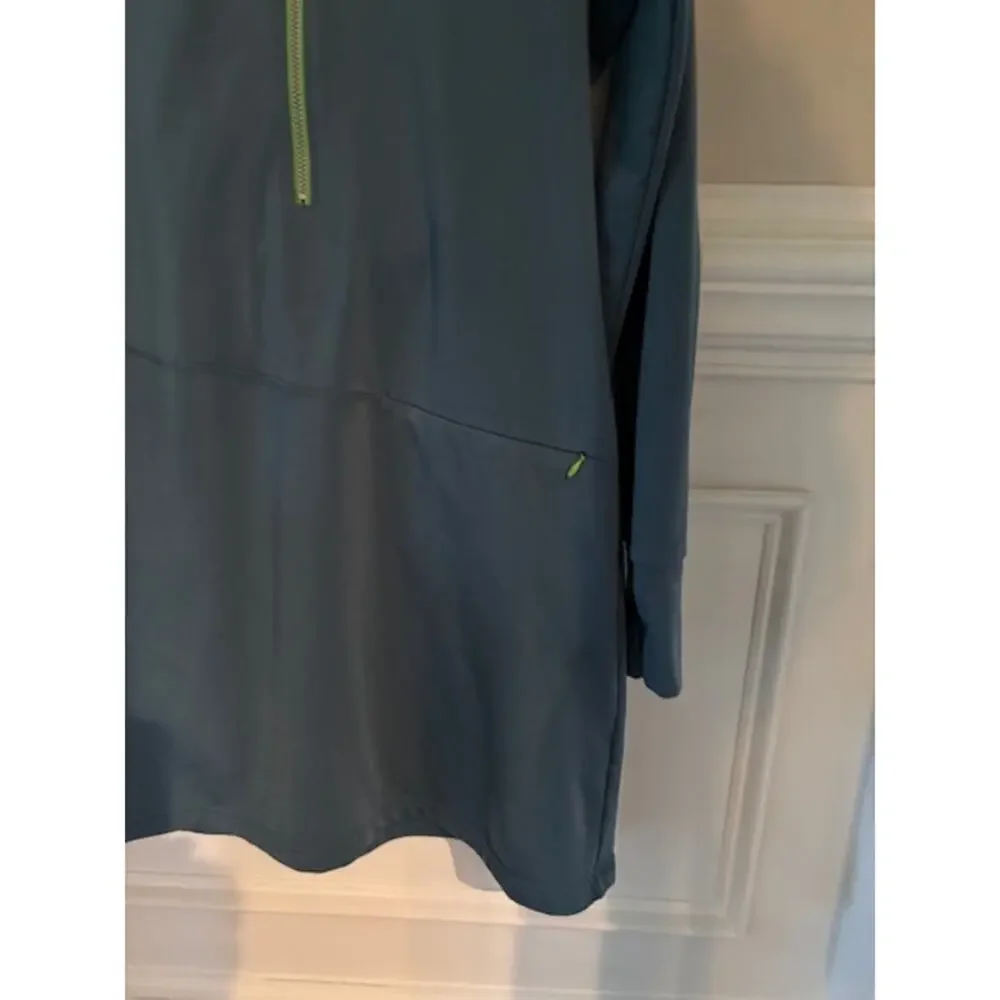 title nine hooded dress tunic athletic athleisure long sleeve pullover medium